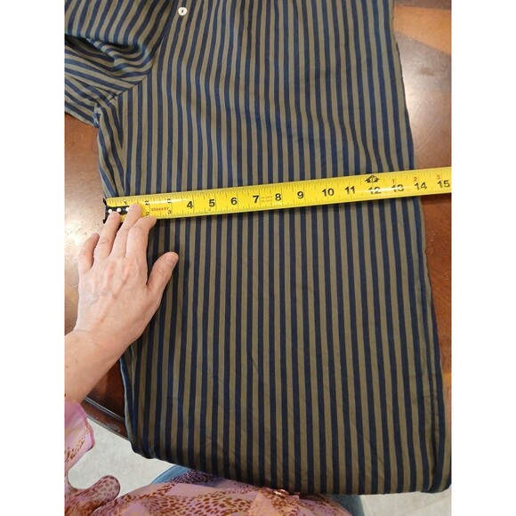 Anthropologie The Wren Boxer Trousers Striped Pull On Pants Size Large - Picture 12 of 12